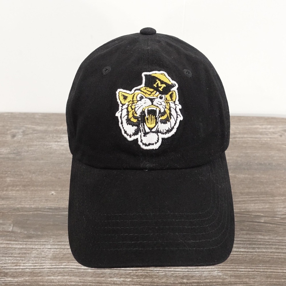 Missouri Tigers MIZZOU Hat Cap Strap Back Mens One Size Black NCAA College